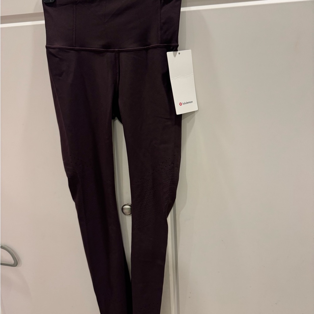 Lululemon Athletica Espresso In Focus Run Tight Leggings